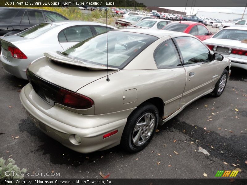 Light Taupe Metallic / Taupe 2001 Pontiac Sunfire SE Coupe