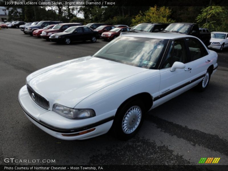 Bright White Diamond / Taupe 1999 Buick LeSabre Custom Sedan