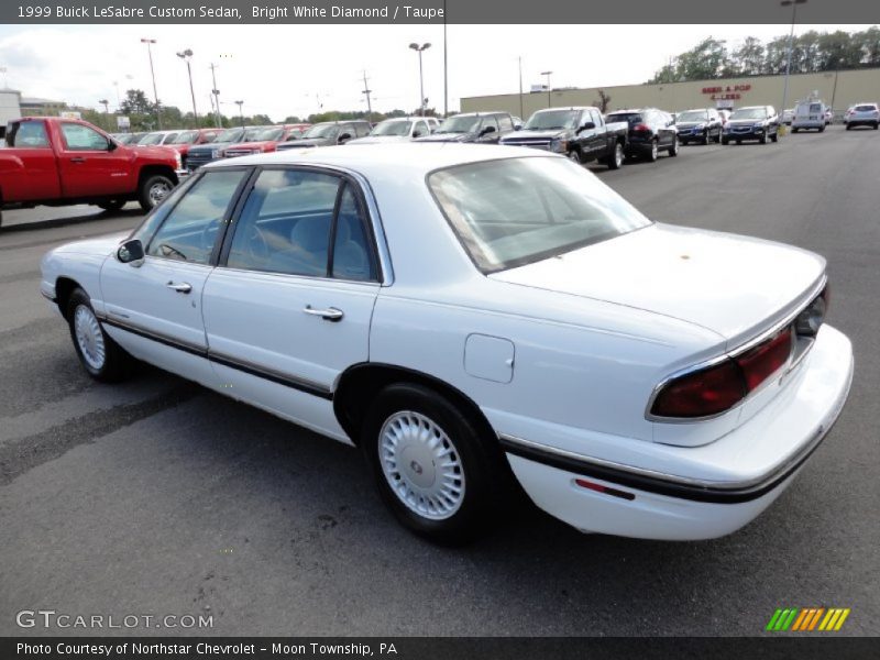 Bright White Diamond / Taupe 1999 Buick LeSabre Custom Sedan