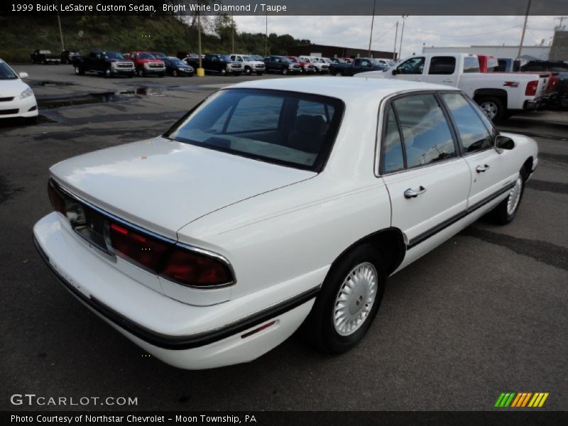 Bright White Diamond / Taupe 1999 Buick LeSabre Custom Sedan
