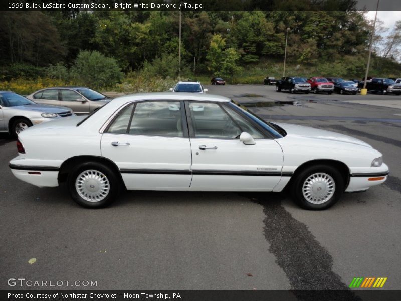 Bright White Diamond / Taupe 1999 Buick LeSabre Custom Sedan