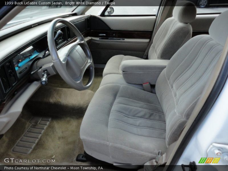 Bright White Diamond / Taupe 1999 Buick LeSabre Custom Sedan