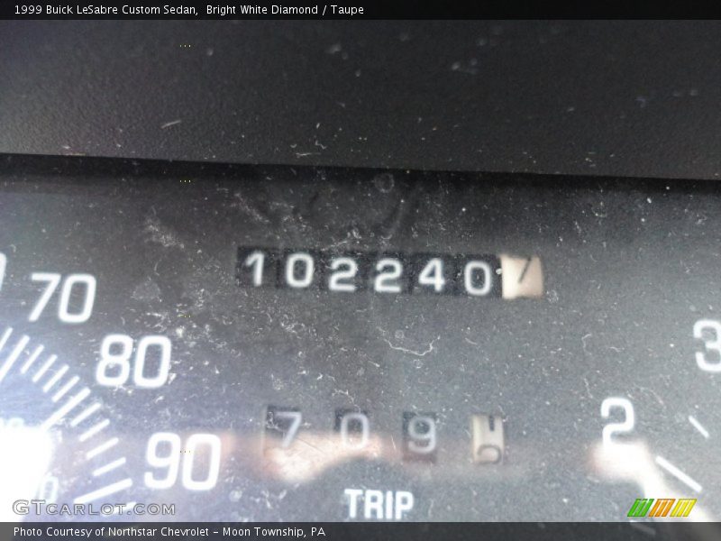 Bright White Diamond / Taupe 1999 Buick LeSabre Custom Sedan
