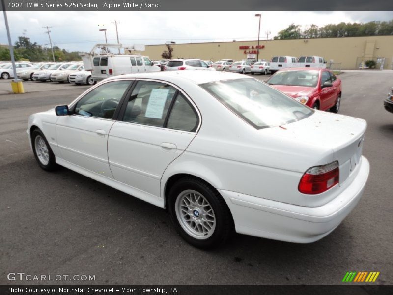 Alpine White / Sand 2002 BMW 5 Series 525i Sedan