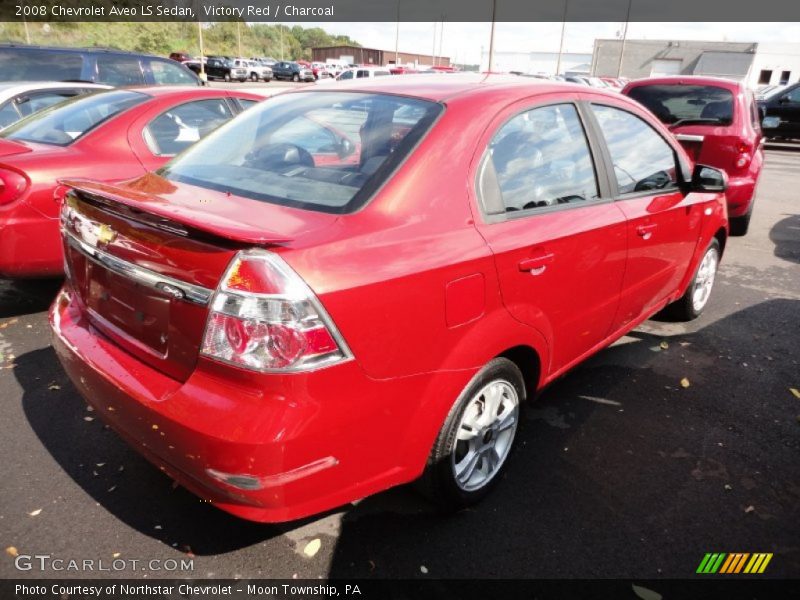 Victory Red / Charcoal 2008 Chevrolet Aveo LS Sedan