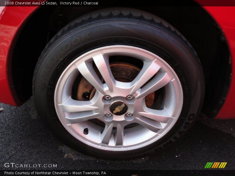 Victory Red / Charcoal 2008 Chevrolet Aveo LS Sedan
