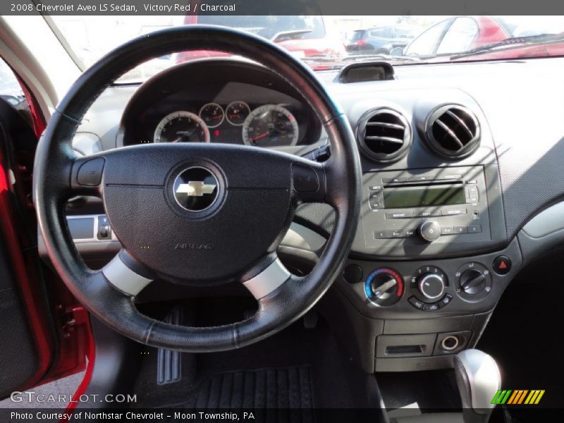 Victory Red / Charcoal 2008 Chevrolet Aveo LS Sedan