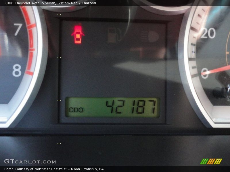 Victory Red / Charcoal 2008 Chevrolet Aveo LS Sedan