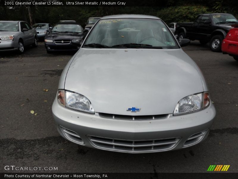 Ultra Silver Metallic / Medium Gray 2001 Chevrolet Cavalier LS Sedan