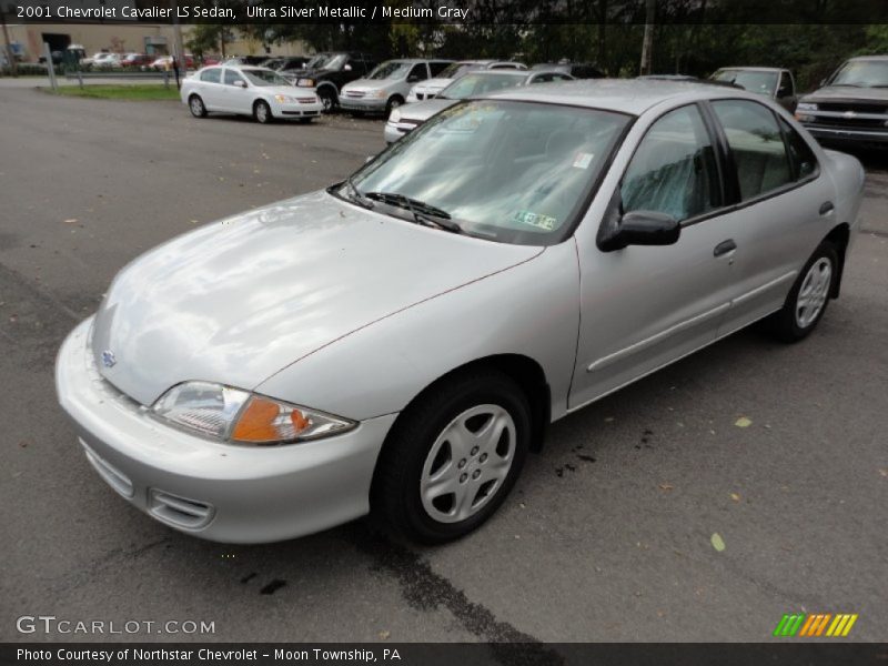 Ultra Silver Metallic / Medium Gray 2001 Chevrolet Cavalier LS Sedan