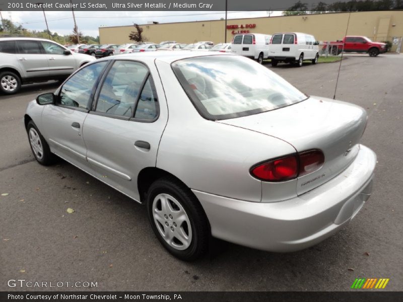 Ultra Silver Metallic / Medium Gray 2001 Chevrolet Cavalier LS Sedan