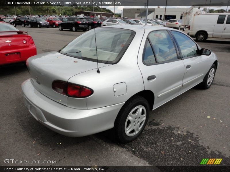 Ultra Silver Metallic / Medium Gray 2001 Chevrolet Cavalier LS Sedan