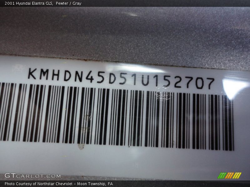 Pewter / Gray 2001 Hyundai Elantra GLS