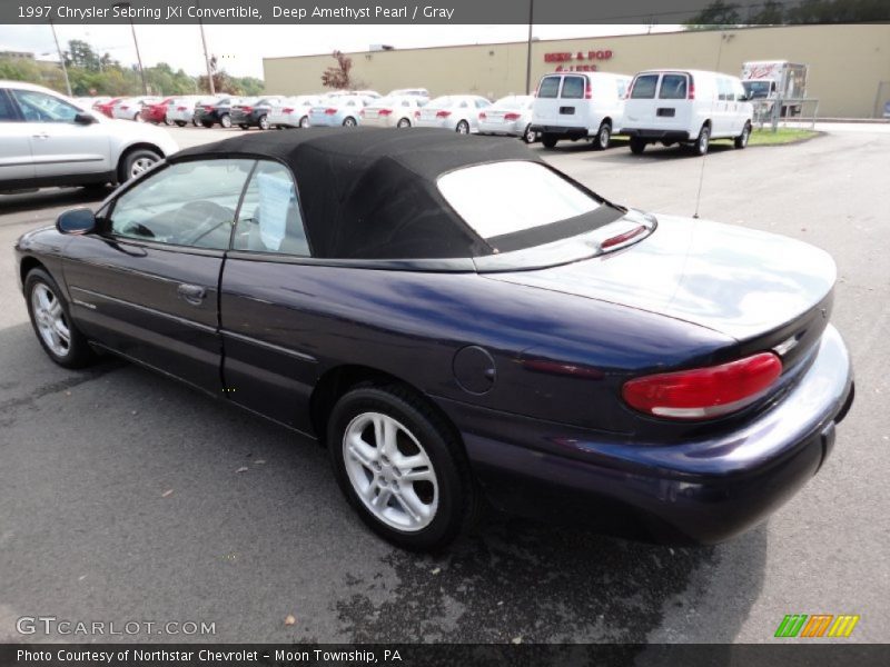 Deep Amethyst Pearl / Gray 1997 Chrysler Sebring JXi Convertible