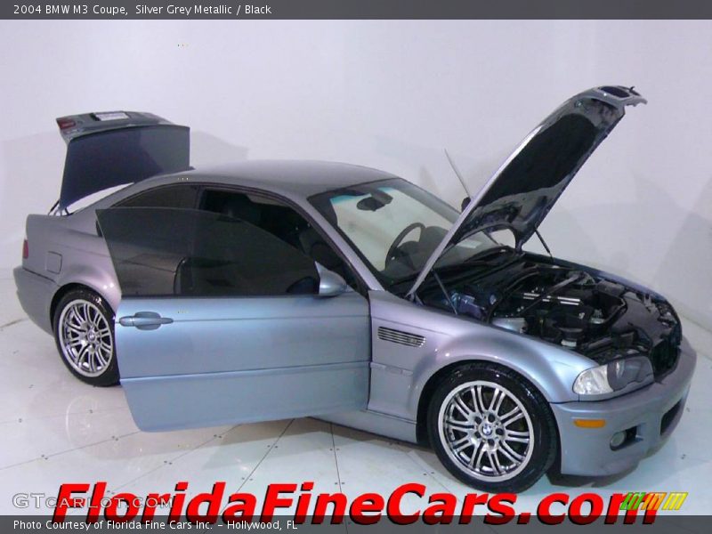 Silver Grey Metallic / Black 2004 BMW M3 Coupe