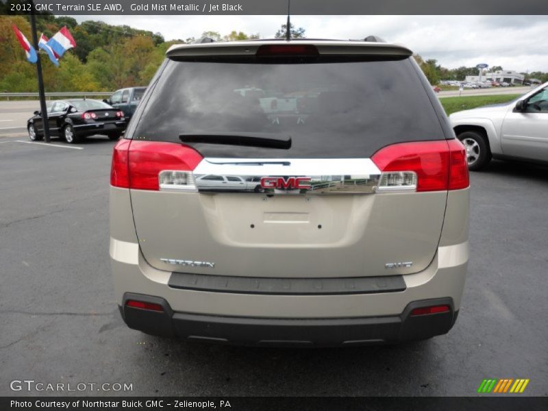Gold Mist Metallic / Jet Black 2012 GMC Terrain SLE AWD