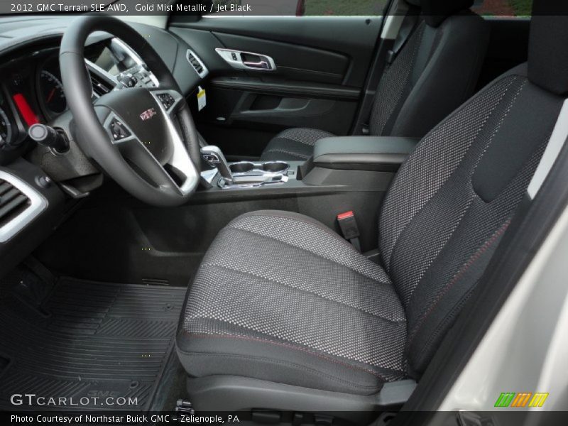 Gold Mist Metallic / Jet Black 2012 GMC Terrain SLE AWD
