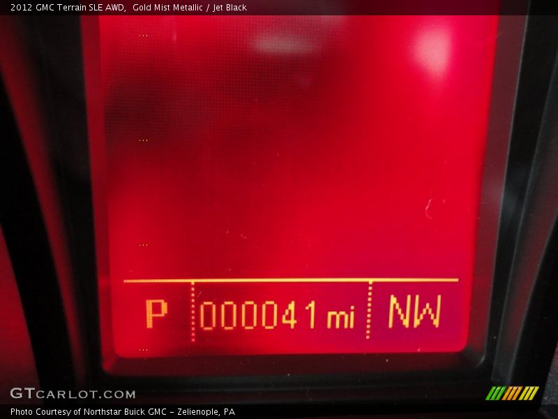 Gold Mist Metallic / Jet Black 2012 GMC Terrain SLE AWD