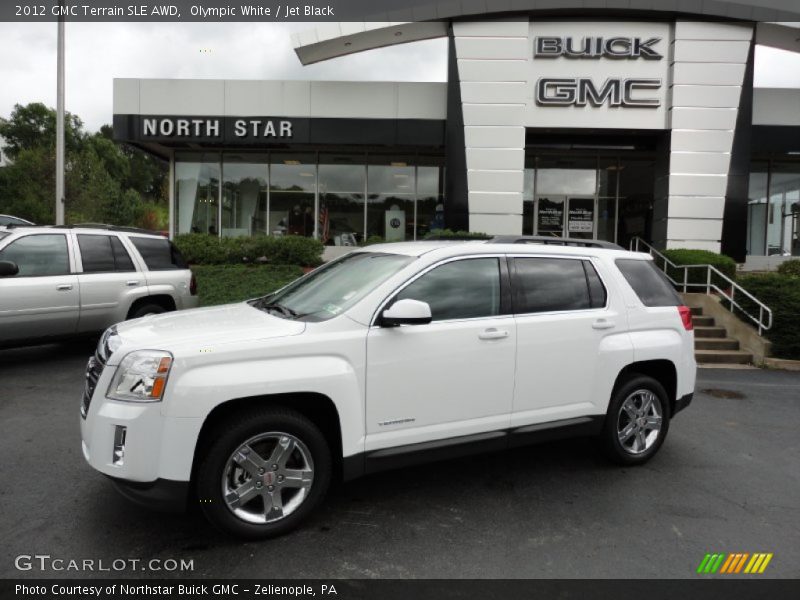 Olympic White / Jet Black 2012 GMC Terrain SLE AWD