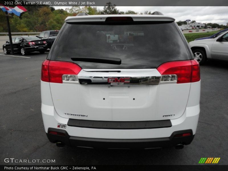 Olympic White / Jet Black 2012 GMC Terrain SLE AWD