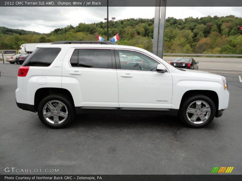 Olympic White / Jet Black 2012 GMC Terrain SLE AWD