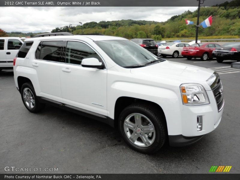 Olympic White / Jet Black 2012 GMC Terrain SLE AWD