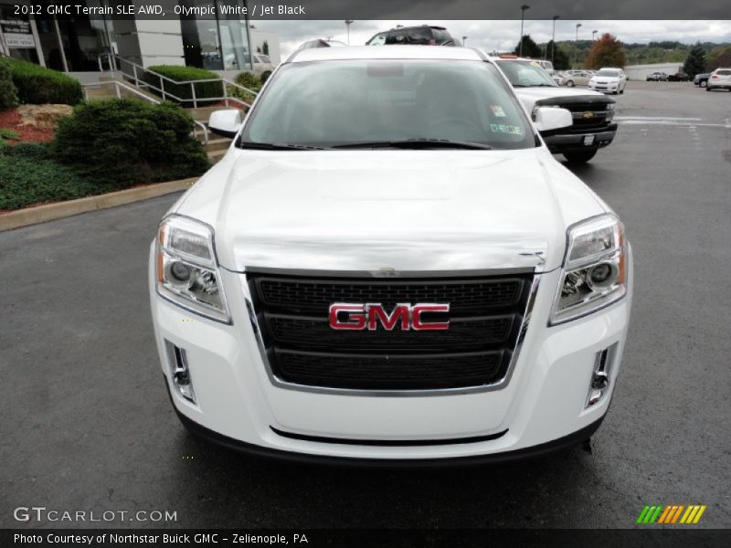 Olympic White / Jet Black 2012 GMC Terrain SLE AWD