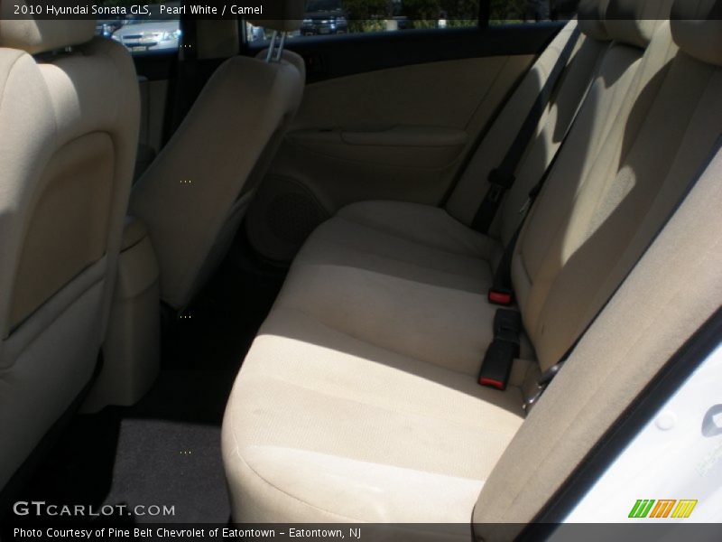 Pearl White / Camel 2010 Hyundai Sonata GLS