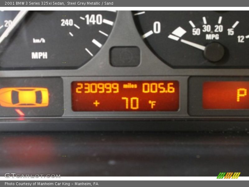 Steel Grey Metallic / Sand 2001 BMW 3 Series 325xi Sedan