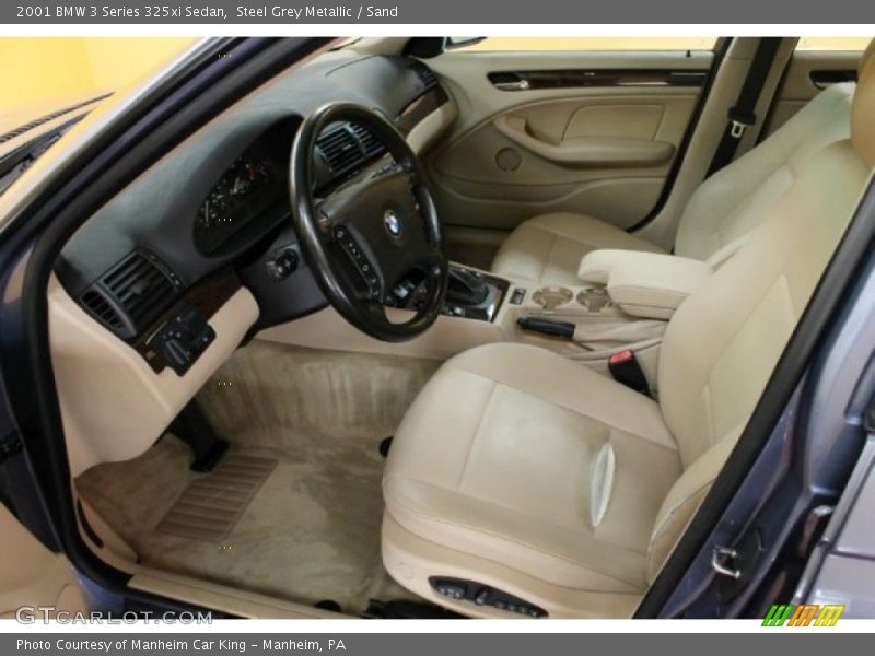 Steel Grey Metallic / Sand 2001 BMW 3 Series 325xi Sedan