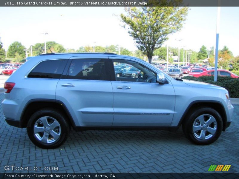 Bright Silver Metallic / Black/Light Frost Beige 2011 Jeep Grand Cherokee Limited