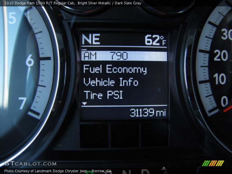 Bright Silver Metallic / Dark Slate Gray 2010 Dodge Ram 1500 R/T Regular Cab