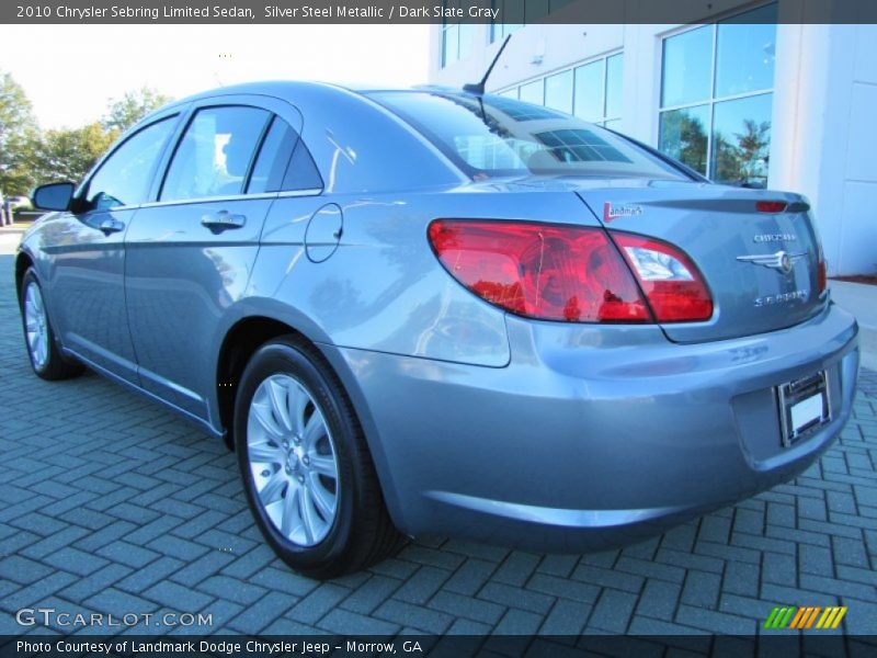 Silver Steel Metallic / Dark Slate Gray 2010 Chrysler Sebring Limited Sedan