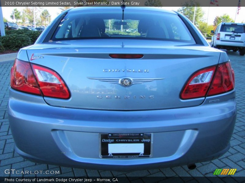 Silver Steel Metallic / Dark Slate Gray 2010 Chrysler Sebring Limited Sedan