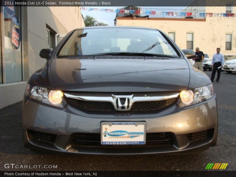 Polished Metal Metallic / Black 2011 Honda Civic LX-S Sedan