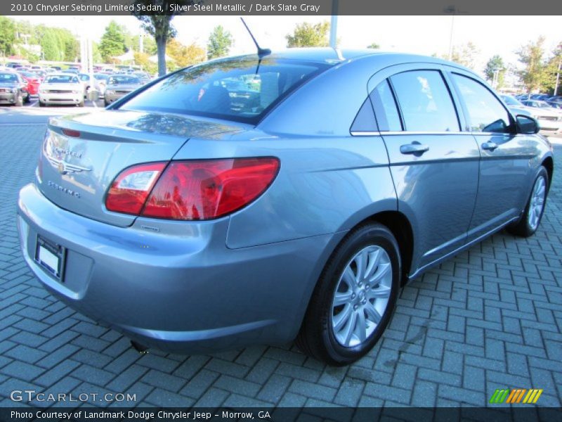 Silver Steel Metallic / Dark Slate Gray 2010 Chrysler Sebring Limited Sedan
