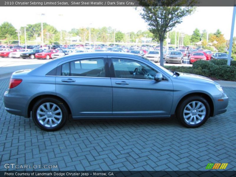 Silver Steel Metallic / Dark Slate Gray 2010 Chrysler Sebring Limited Sedan