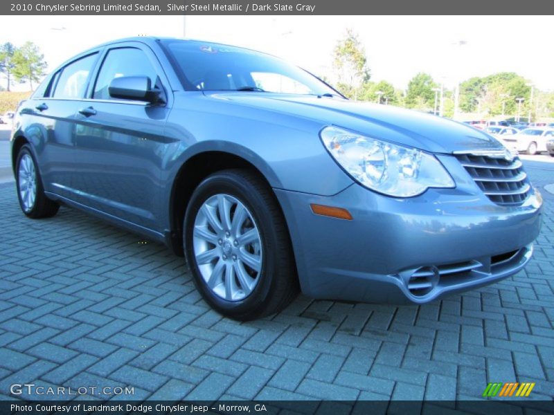 Silver Steel Metallic / Dark Slate Gray 2010 Chrysler Sebring Limited Sedan