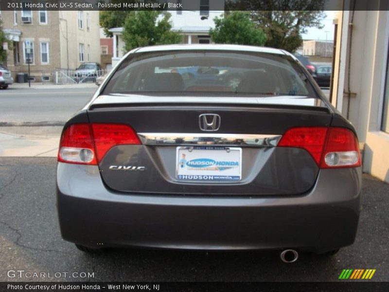 Polished Metal Metallic / Black 2011 Honda Civic LX-S Sedan