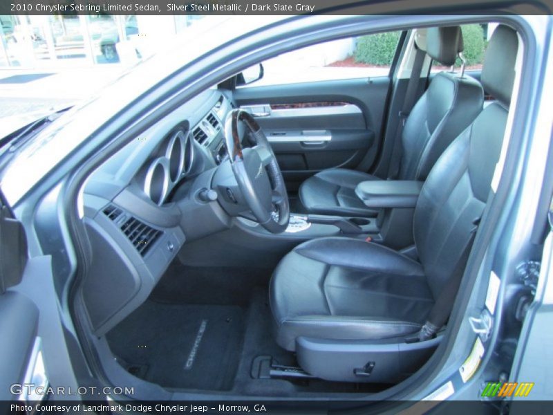 Silver Steel Metallic / Dark Slate Gray 2010 Chrysler Sebring Limited Sedan