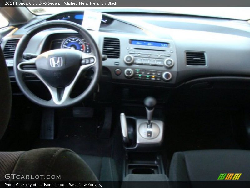 Polished Metal Metallic / Black 2011 Honda Civic LX-S Sedan