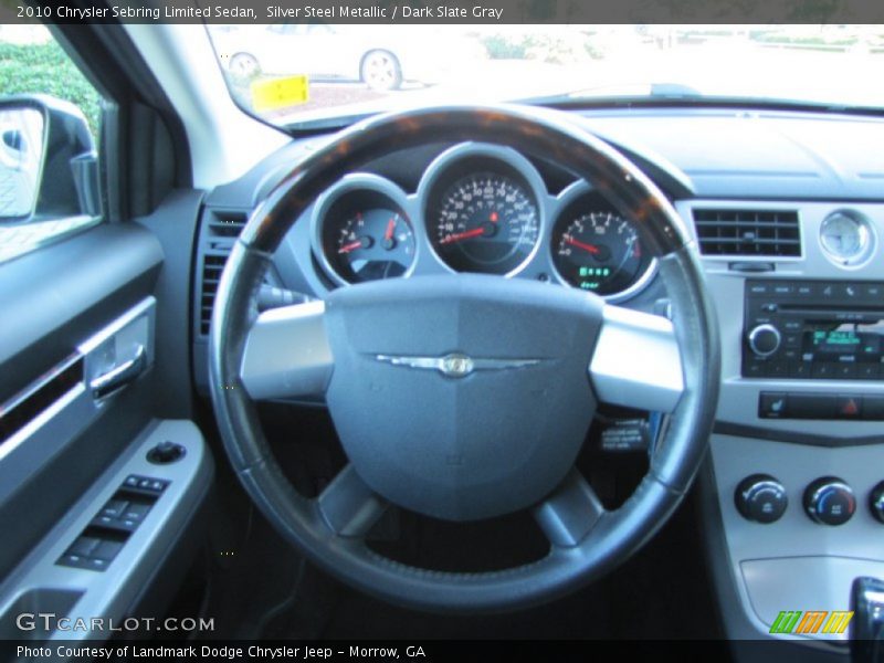 Silver Steel Metallic / Dark Slate Gray 2010 Chrysler Sebring Limited Sedan