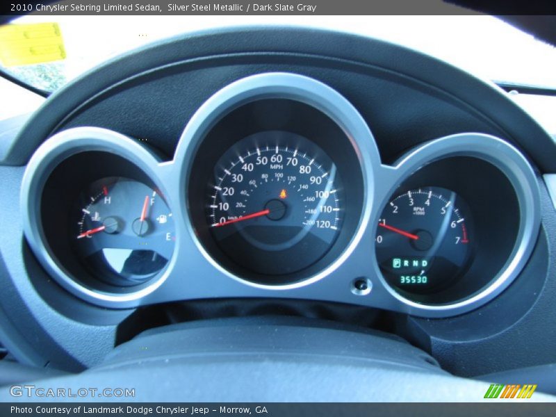 Silver Steel Metallic / Dark Slate Gray 2010 Chrysler Sebring Limited Sedan