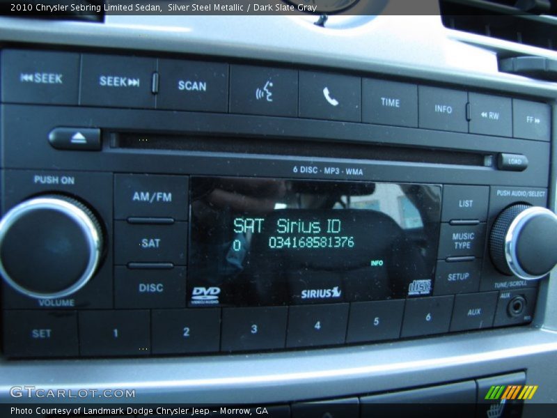 Silver Steel Metallic / Dark Slate Gray 2010 Chrysler Sebring Limited Sedan