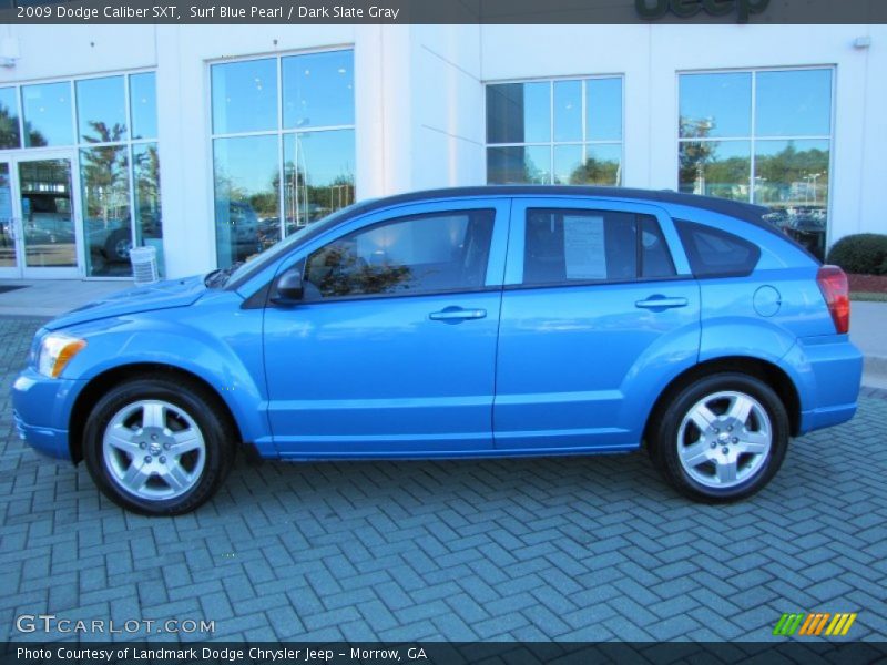 Surf Blue Pearl / Dark Slate Gray 2009 Dodge Caliber SXT