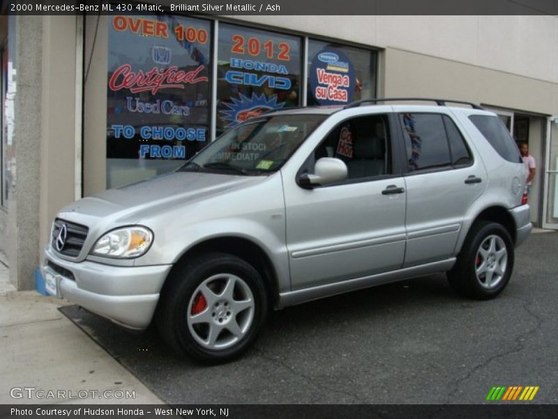 Brilliant Silver Metallic / Ash 2000 Mercedes-Benz ML 430 4Matic