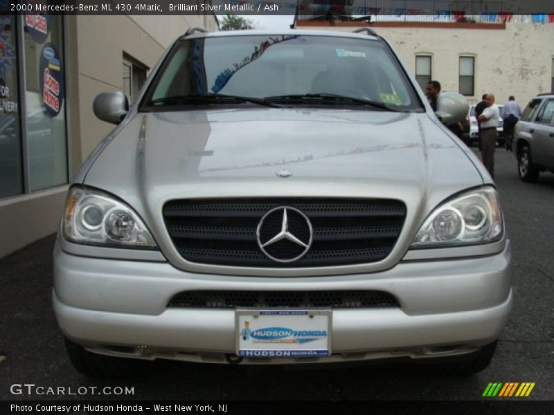 Brilliant Silver Metallic / Ash 2000 Mercedes-Benz ML 430 4Matic