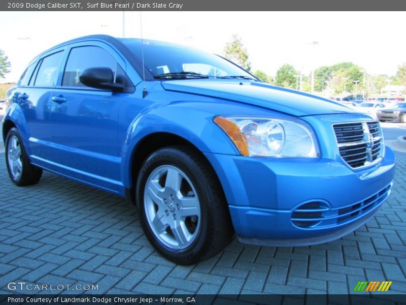 Surf Blue Pearl / Dark Slate Gray 2009 Dodge Caliber SXT