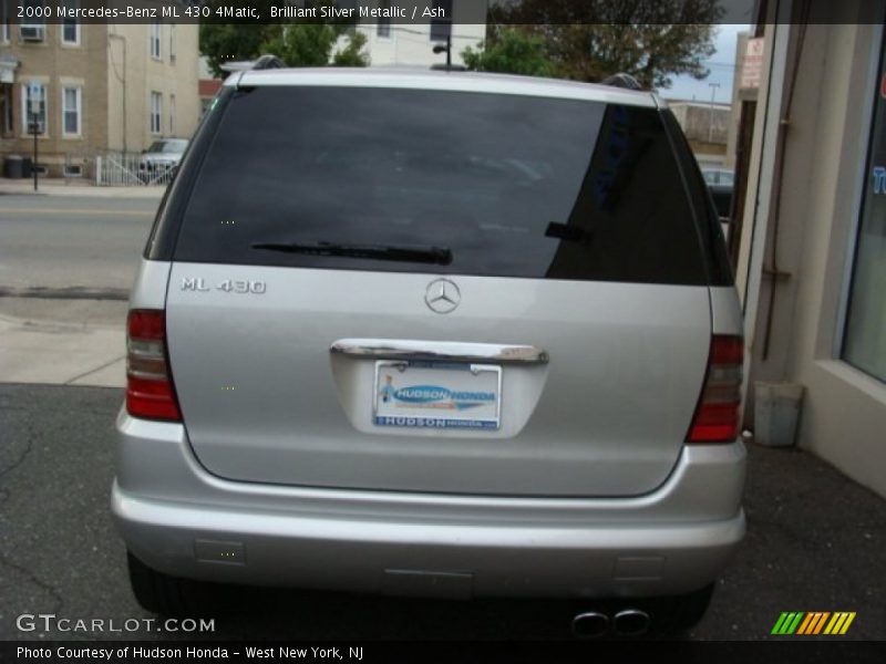 Brilliant Silver Metallic / Ash 2000 Mercedes-Benz ML 430 4Matic