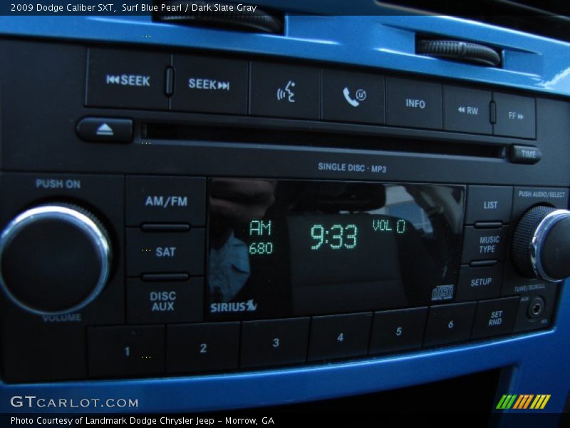 Surf Blue Pearl / Dark Slate Gray 2009 Dodge Caliber SXT